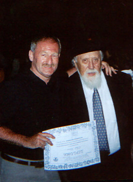 Billy O'Neill with Professor Feuerstein